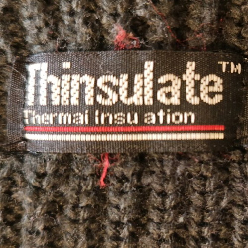 Men's Thinsulate hat gray like new one size
