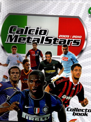 Calcio Metallstars συλλεκτικό άλμπουμ μεταλλικών καρτών 2009/2010 καινούργιο
