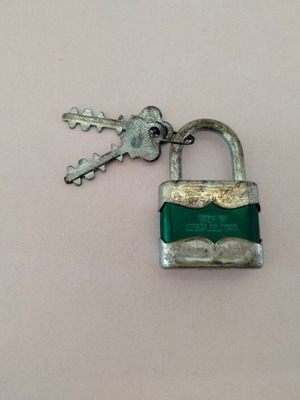 Duplo 35 Tokoz1 vintage padlock with keys, made in Czechoslovakia
