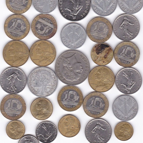 French coins used