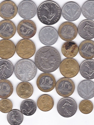 French coins used