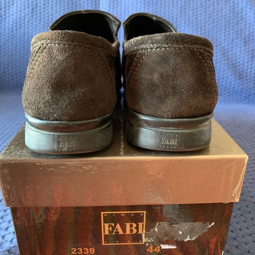 FABI shoes brown loafers like new, size 44