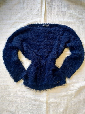 Toi&Moi sweater used, fluffy, blue, size M-L