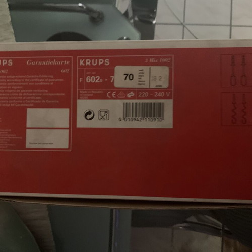Krups 3 Mix 1002 Hand Mixer 160W New in Box