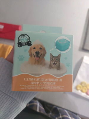 Dog washing brush unused