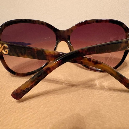 Dolce & Gabbana women's vintage sunglasses used, burgundy frame