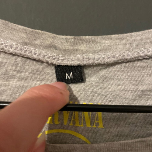 Nirvana shirt Tally Weijl like new, size M, gray and yellow