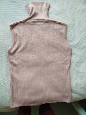 Cardigan with turtleneck pink like new