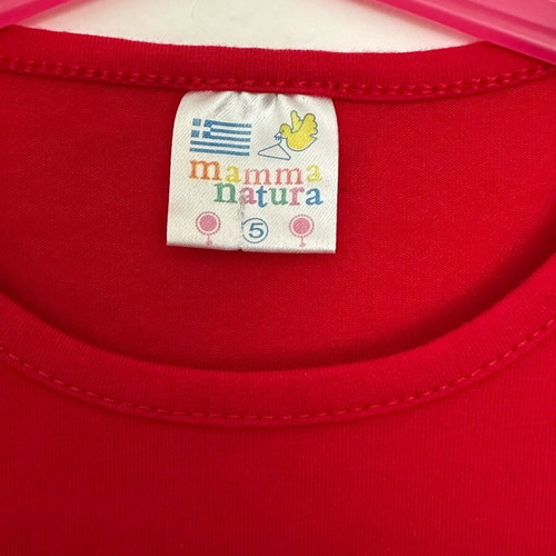 Greek fashion dress red, like new, size 110 cm for age 5