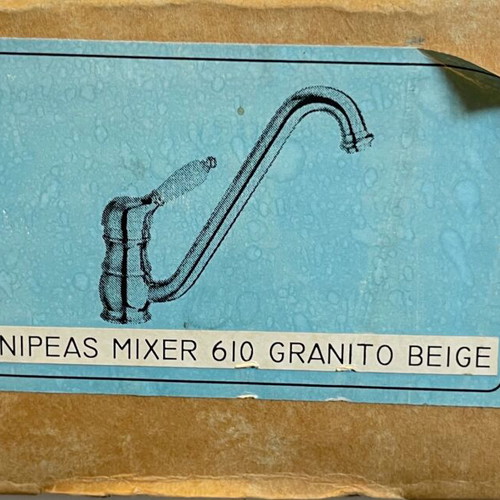 Enipeas Kitchen Sink Faucet New, Beige Granite Color