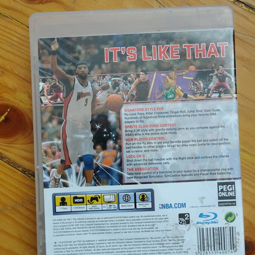 NBA 2K8 PlayStation 3 game used, complete with manual