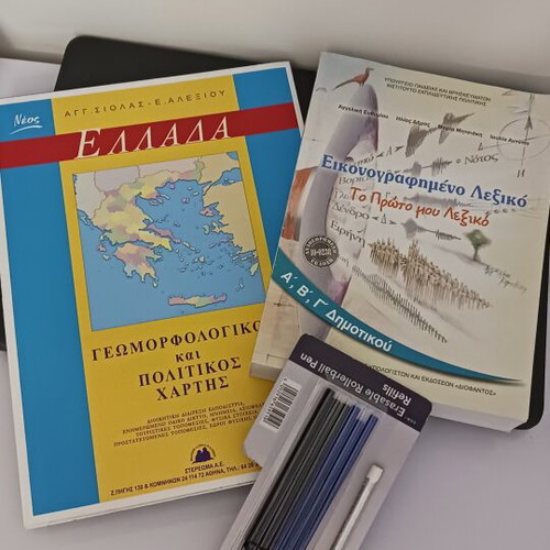 Geopolitical map new with dictionary and pen refills
