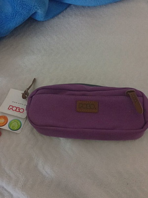 Polo pencil case new purple with tag