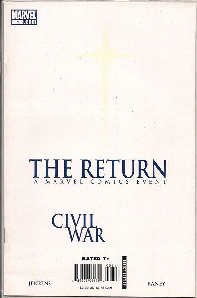  MARVEL COMICS xenoglossa CIVIL WAR: THE RETURN (2006)