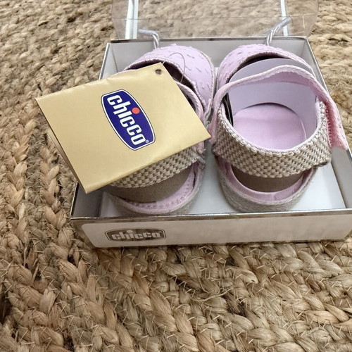 Chicco Baby Shoes Size 19 Pink with Soft Fabric Sole
