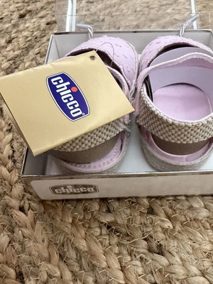 Chicco Baby Shoes Size 19 Pink with Soft Fabric Sole