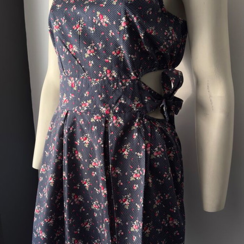 Anel summer dress like new, size L 40 12, blue multicolor