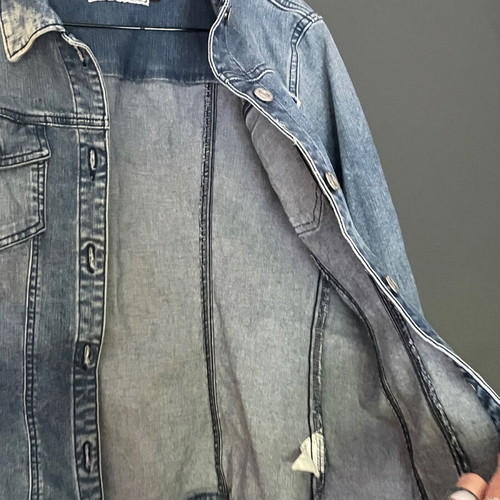 Esti jean jacket like new, size L, blue