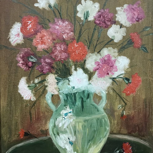 Oil painting Giannis Michas 1979 used