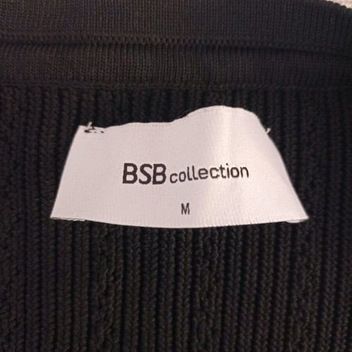 BSB women's black knitted crop top like new with gold details size M