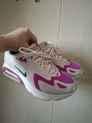 Nike Air Max 200 sneakers, beige and magenta leather