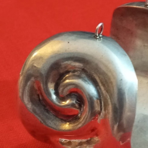 Silver 925 bracelet Mexico silver used with archaic designs and safety chain rings