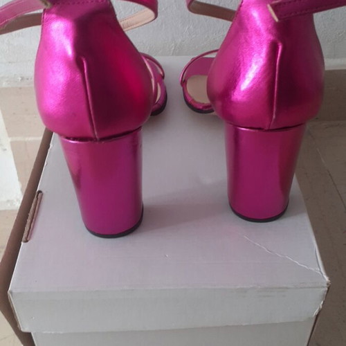 Sedici leather women's sandals new, size 41, fuchsia