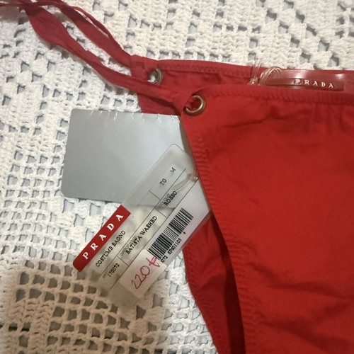 Prada bikini new, red, cotton