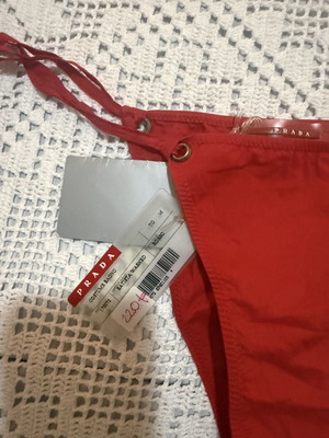 Prada bikini new, red, cotton