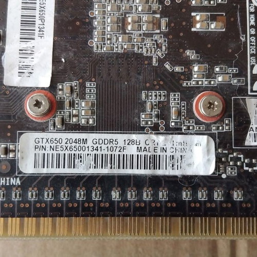 NVidia GeForce Palit GTX650 2048MB GDDR5 128bit PCI-E used