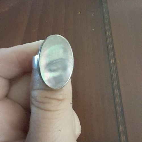 Vintage large 925 silver ring handmade, like new
