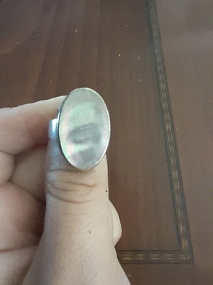Vintage large 925 silver ring handmade, like new