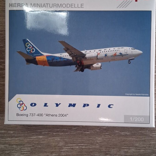 Herpa Olympic Series Boeing 737-400 Athens 2004 miniature