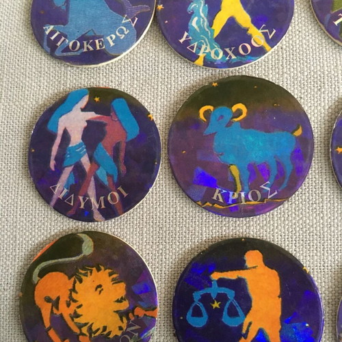 Zodiac caps like new, pack of 12 from Psilikoko 90s collection 1