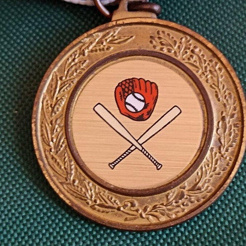 Collectible 1st Place Baseball Softball Medal Ross 1st, like new