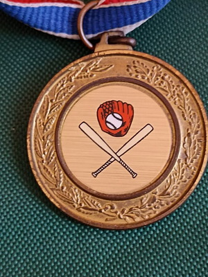 Collectible 1st Place Baseball Softball Medal Ross 1st, like new