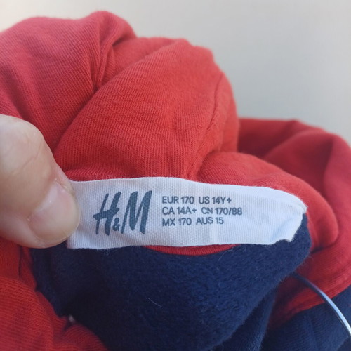 H&M Teen Hoodie Like New, Multicolor, Size 170 cm