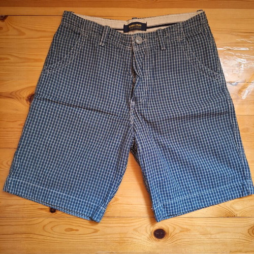 Zara checked bermuda shorts, blue, size S