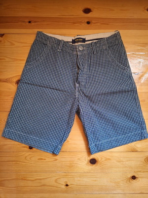 Zara checked bermuda shorts, blue, size S