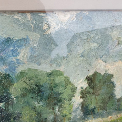 Gustaaf Van Loon original Belgian impressionist oil painting