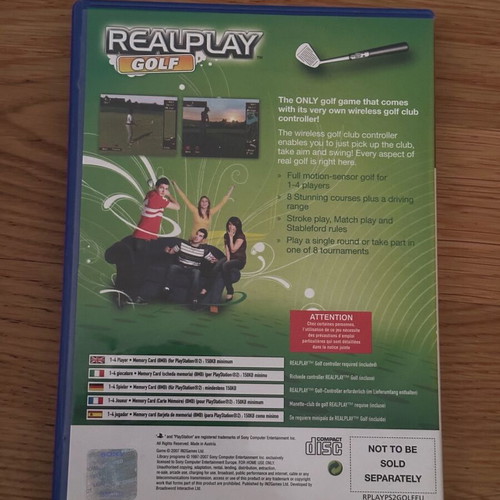 Realplay Golf PlayStation 2 used, complete with manual