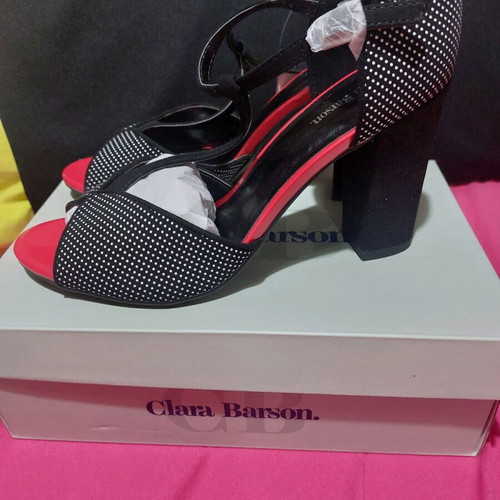 Clara Barson sandals new, size 41, black and red