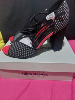 Clara Barson sandals new, size 41, black and red