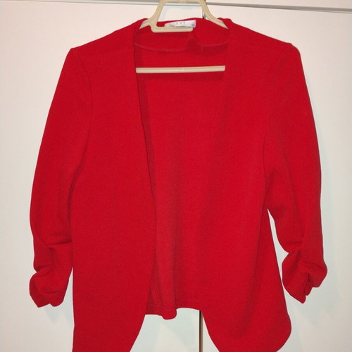 Anel women's spring summer suit like new, red, harem pants