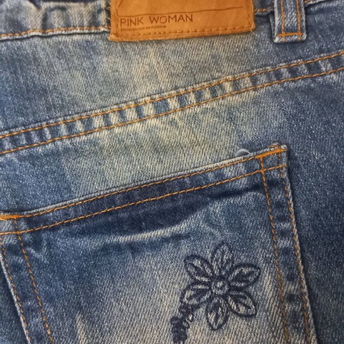 Pink Woman women's denim shorts like new, blue, size S