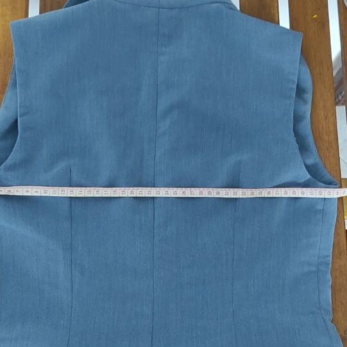 Toi & Moi sleeveless blazer turquoise, size M