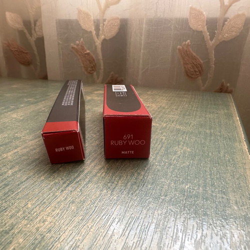 MAC Ruby Woo lipstick and lip pencil set new