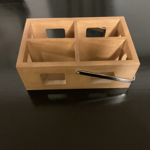 Wooden Thai cutlery box like new