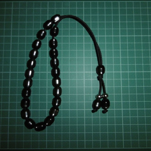 Handmade komboloi with acrylic beads 23+1+2