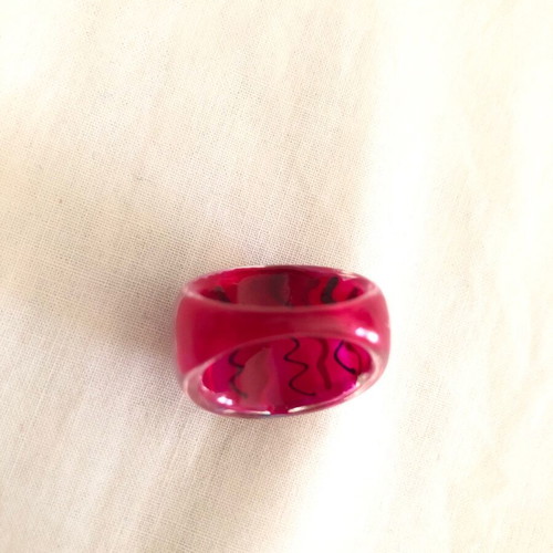 Acrylic ring red 80’s like new